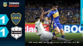 Liga Profesional: Boca Juniors 1 - 1 Deportivo Riestra (2024)