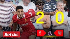 Premier League: Liverpool vs Arsenal, Golo 2-0 Luis Diaz (2024-2025)