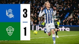 La Liga: Real Sociedad 3 - 1 Elche (2025-2026)