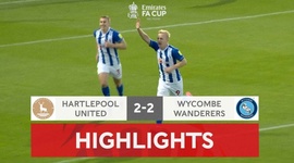 FA Cup: Hartlepool United 2 - 2 Wycombe Wanderers (2021-2022)