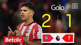 Premier League: Southampton vs Liverpool, Golo 2-1 Mateus Fernandes (2024-2025)