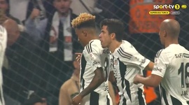 Super Ligi: Besiktas vs Galatasaray, Golo 2-1 Gedson Fernandes (2024-2025)