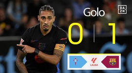 La Liga: Celta de Vigo vs Barcelona, Golo 0-1 Raphinha (2024-2025)