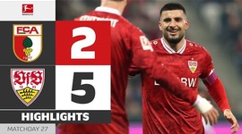 Bundesliga: FC Augsburg 2 - 5 Estugarda (2025-2026)