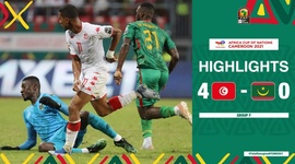 CAN: Tunísia 4 - 0 Mauritânia (2022)
