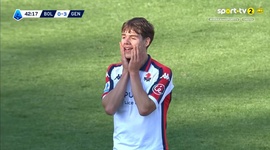 Serie A: Bologna vs Genoa, Golo 0-3 L. Venturino (2024-2025)