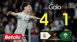 La Liga: Real Madrid vs Elche, Golo 4-1 Guler (2025-2026)