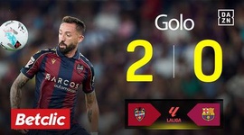 La Liga: Levante vs Barcelona, Golo 2-0 Morales (2025-2026)