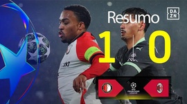 Liga Campeões: Feyenoord 1 - 0 Milan (2024-2025)