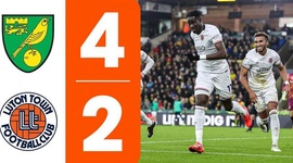 Championship: Norwich 4 - 2 Luton Town (2024-2025)