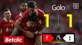 Premier League: Liverpool vs Tottenham, Golo 1-1 Luis Diaz (2024-2025)