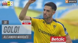 Liga Portugal Betclic: Estoril vs Arouca, Golo 1-1 Alejandro Marqués (2024-2025)