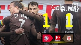 Bundesliga: Bayern München vs FC St. Pauli, Golo 1-1 Elias Saad (2024-2025)