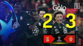 Liga Campeões: Benfica vs Monaco, Golo 2-3 Ilenikhena (2024-2025)