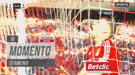 Liga Portugal Betclic: Benfica vs Arouca, Jogada Otamendi, 16' (2024-2025)