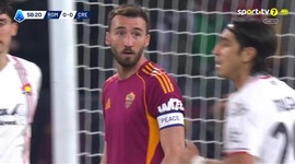 Serie A: Roma vs Cremonese, Golo 1-0 B. Cristante (2025-2026)