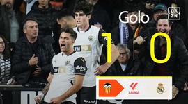 La Liga: Valência vs Real Madrid, Golo 1-0 Hugo Duro (2024-2025)