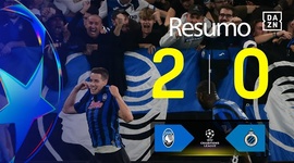 Liga Campeões: Atalanta 2 - 1 Club Brugge (2025-2026)