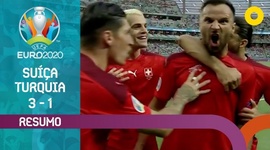 Europeu: Suíça 3 - 1 Turquia (2020)