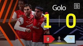 Liga Europa: Sp. Braga vs Lazio, Golo 1-0 Ricardo Horta (2024-2025)