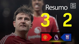 Premier League: Man Utd 3 - 2 Ipswich Town (2024-2025)