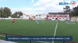 I Divisão AF Lisboa: Fut. Benfica 1 - 3 Belenenses (2020-2021)
