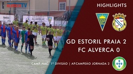 Juniores A S19 I Divisão: Estoril 2 - 0 Alverca (2022-2023)