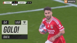 Taça de Portugal Placard: Benfica vs Sporting, Golo 2-2 Rafa (2023-2024)