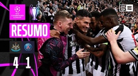Liga Campeões: Newcastle 4 - 1 PSG (2023-2024)