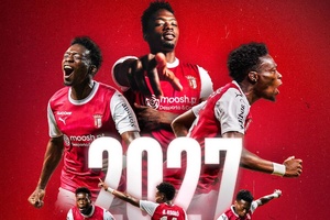 OFICIAL: Extremo Álvaro Djaló prolonga contrato com o Sp. Braga até 2027
