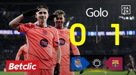 La Liga: Real Sociedad vs Barcelona, Golo 0-1 Fermín (2025-2026)