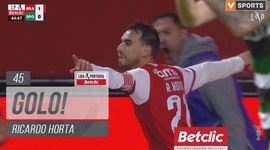 Liga Portugal Betclic: Sp. Braga vs Sporting, Golo 2-0 Ricardo Horta (2024-2025)