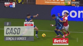 Liga Portugal Betclic: Sp. Braga vs FC Porto, Cartão Amarelo Gonçalo Borges, 9' (2024-2025)