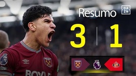 Premier League: West Ham 3 - 1 Sunderland (2025-2026)