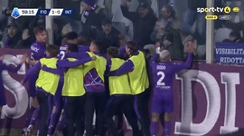 Serie A: Fiorentina vs Inter, Golo 1-0 L. Ranieri (2024-2025)