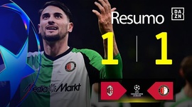 Liga Campeões: Milan 1 - 1 Feyenoord (2024-2025)
