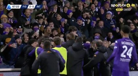 Serie A: Fiorentina vs Inter, Golo 2-0 M. Kean (2024-2025)