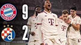 Liga Campeões: Bayern München 9 - 2 Dinamo Zagreb (2024-2025)