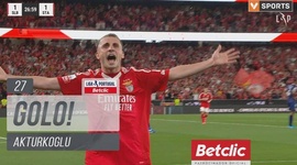 Liga Portugal Betclic: Benfica vs Santa Clara, Golo 1-1 Akturkoglu (2024-2025)