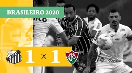 Brasileirão: Santos 1 - 1 Fluminense (2020)