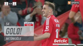 Liga Portugal Betclic: Benfica vs Farense, Golo 3-1 Aktürkoğlu (2024-2025)