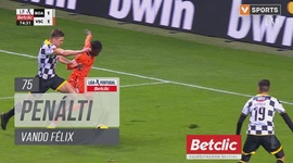 Liga Portugal Betclic: Boavista vs V. Guimarães, Penálti Vando Félix, 75' (2024-2025)