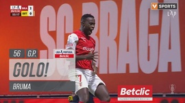 Liga Portugal Betclic: Sp. Braga vs Estoril, Golo 2-0 Bruma (g.p.) (2024-2025)