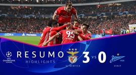 Liga Campeões: Benfica 3 - 0 Zenit (2019-2020)