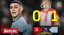 Premier League: Brentford vs Man City, Golo 0-1 Foden (2024-2025)