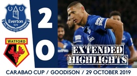 League Cup: Everton 2 - 0 Watford (2019-2020)