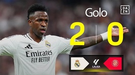 La Liga: Real Madrid vs Girona, Golo 2-0 Vinicius (2024-2025)