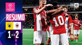 Liga Campeões: AEK 1 - 2 Antwerpen (2023-2024)