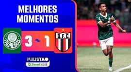 Campeonato Paulista: Palmeiras 3 - 1 Botafogo-SP (2025)
