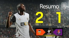 La Liga: Valência 2 - 1 Valladolid (2024-2025)